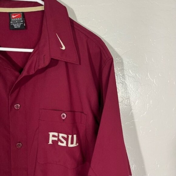 Florida State Seminoles Shirt Mens Large Maroon NCAA Football Dri Fit Nike FSU - Picture 2 of 7